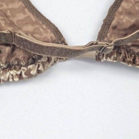 SKIMS TRIANGLE FLOCKED LOGO BRALETTE NWT - Picture 5 of 9